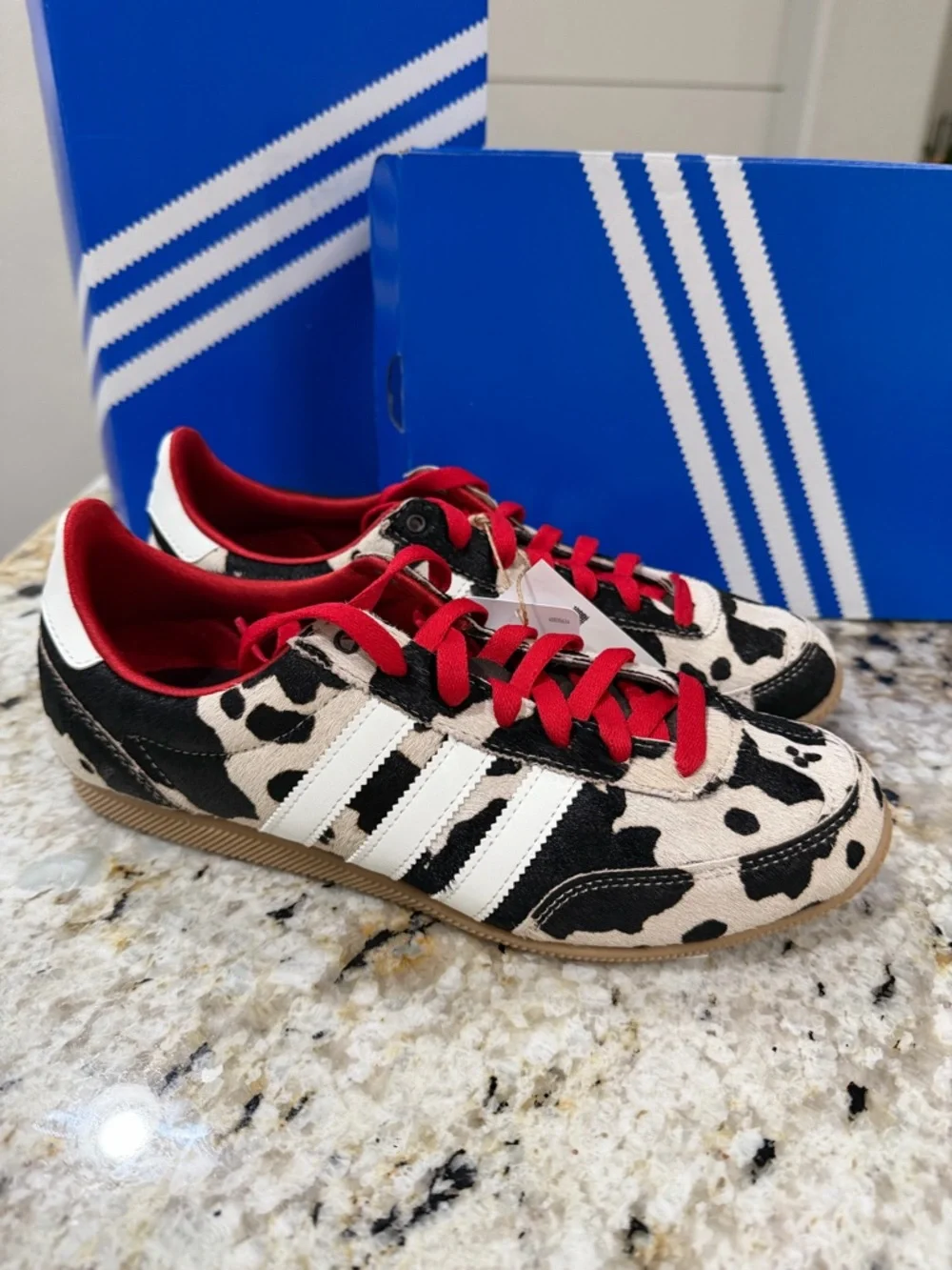 adidas Japan Cow Print / Aurora Coffee / Off White / Gum - Picture 8 of 11